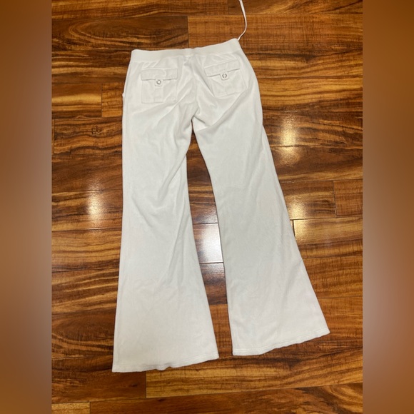Juicy Couture Women’s White Terry Pants Medium - Picture 6 of 7